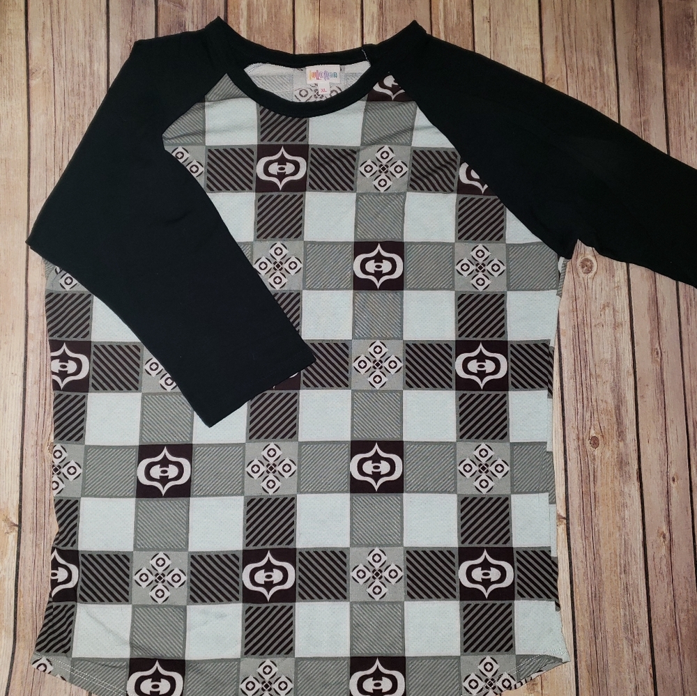 XL Lularoe Randy mint and black
